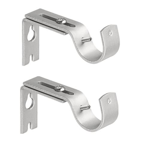 curtain brackets heavy duty metal black|extra large curtain rod brackets.